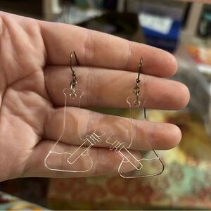 Vase with water earrings